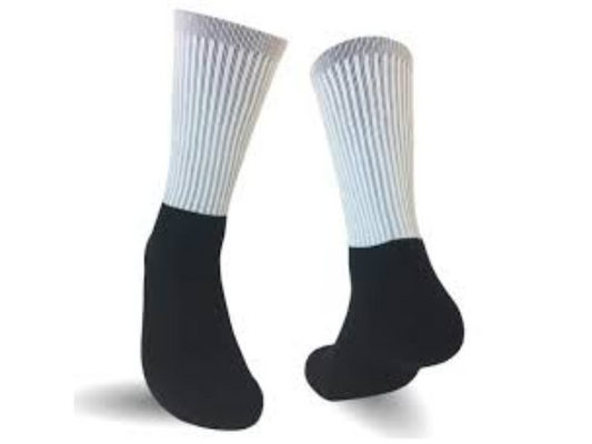 Be the Talk of the Town with your own Customized pair of Athletic Socks.  They can be bundled or bought separately.