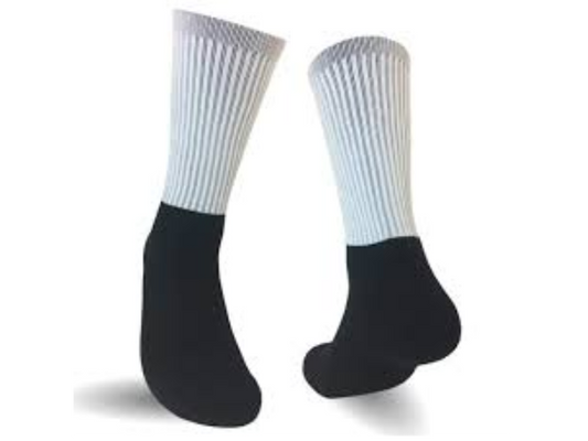 Be the Talk of the Town with your own Customized pair of Athletic Socks.  They can be bundled or bought separately. 